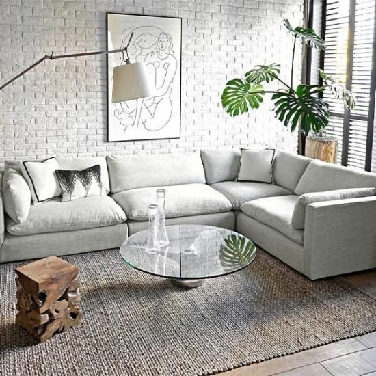 HALO LA JOLA SECTIONAL SET / SAND LINEN GRAY