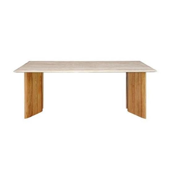 ecruxeTRAVERTINE DINING TABLE