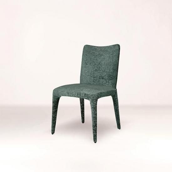 HALO MONZA SMALL DINING CHAIR / RUSTIC VELVET EMERALD