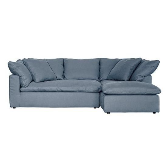 HALOLUSCIOUS CHASE LOUNGE SOFA RHF / WEIGHTY PURE OCEAN