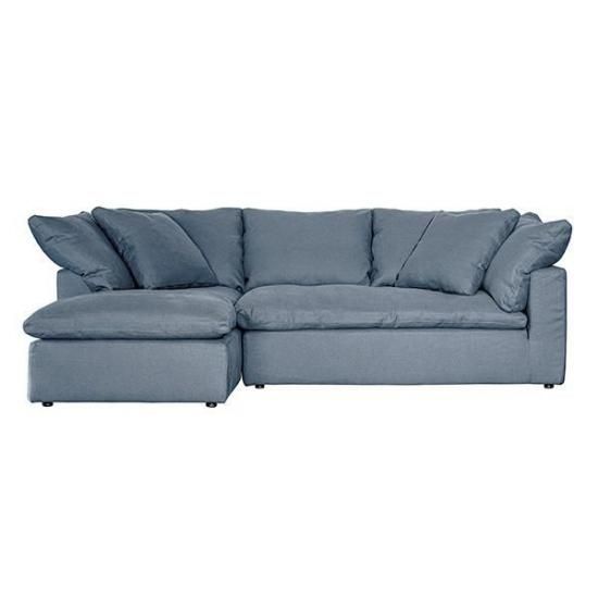 HALOLUSCIOUS CHASE LOUNGE SOFA LHF / WEIGHTY PURE OCEAN