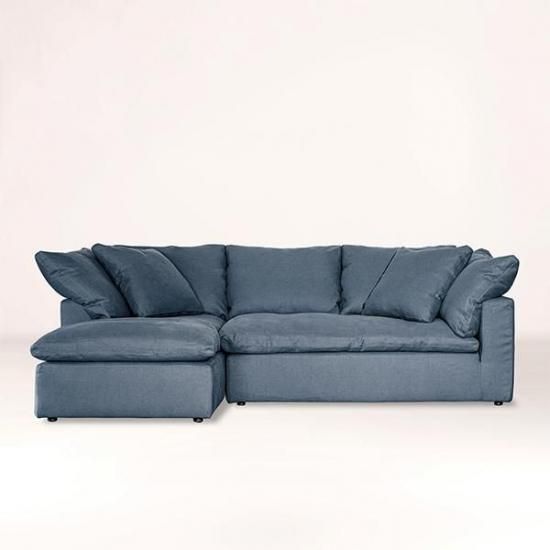 HALOLUSCIOUS CHASE LOUNGE SOFA LHF / WEIGHTY PURE OCEAN
