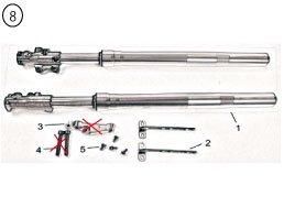 GP12 adjustable front fork-650L