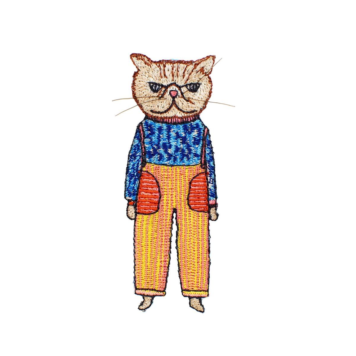 ハンドメイド マンナイン mannine ②黒猫 ステンドグラス