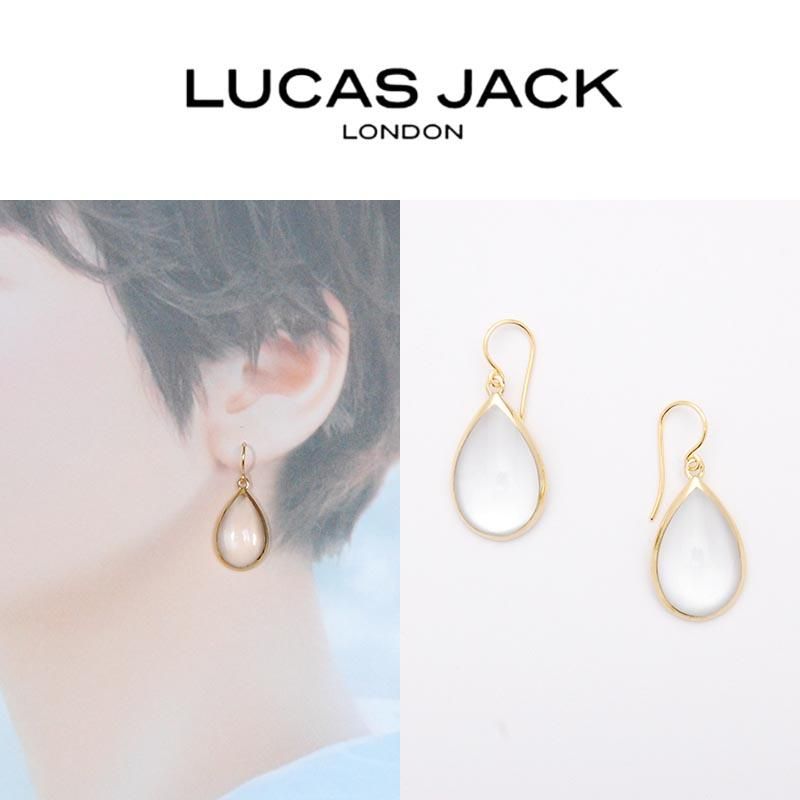 LUCAS JACK(ルーカスジャック) ドロップ ピアス クリア - アクセサリー ...