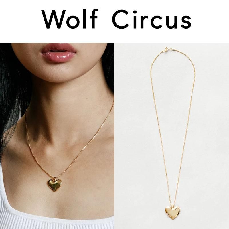 多様な ウルフサーカス] Wolf Circus ハート ゴールド ネックレス アクセサリー