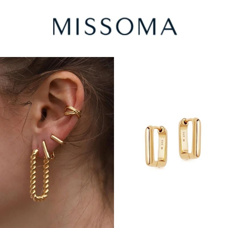 MISSOMA】ミニプレーン ゴールド イヤリング シルバー 大人気