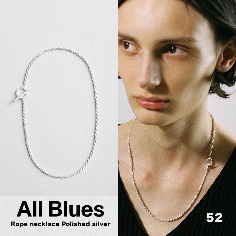 ALL BLUES(オールブルース) シルバー ROPE ネックレス 52cm