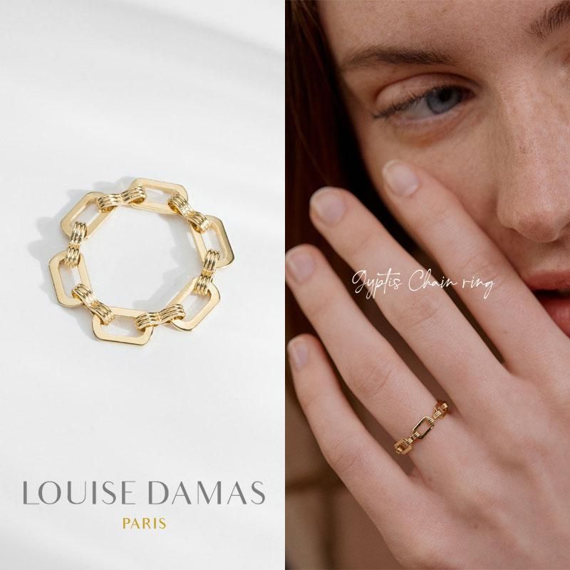 LOUISE DAMAS(ルイーズダマス) ゴールド Gyptis チェーン リング LOUISE DAMAS(ルイーズダマス) ゴールド Gyptis チェーン リング