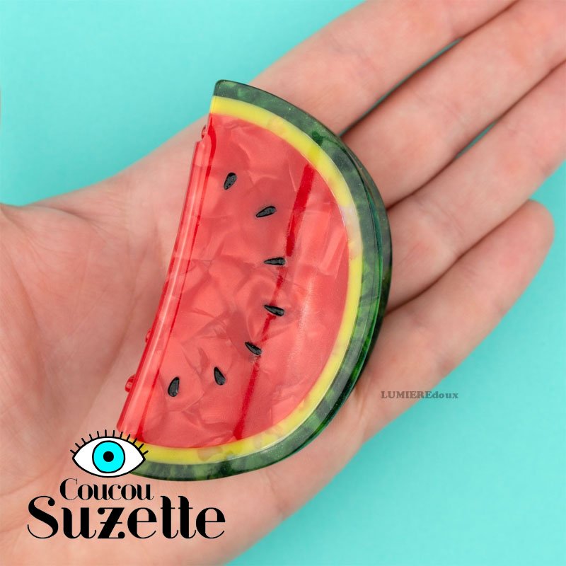 すぐ届く☆Coucou Suzette(ククシュゼット) Watermelon スイカ 果物 ヘアクリップ