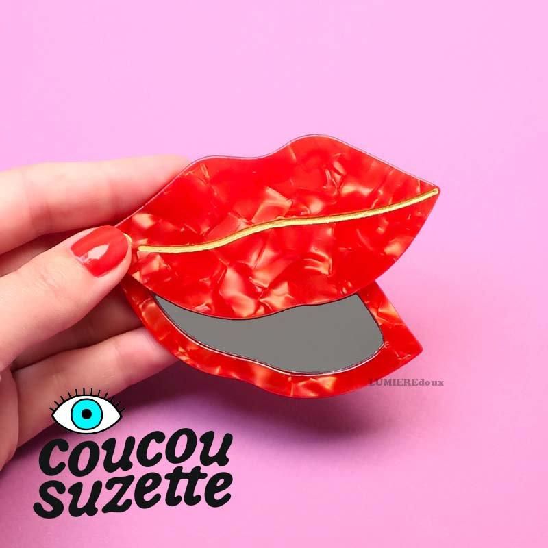 すぐ届く☆Coucou Suzette(ククシュゼット) Lips リップス 手鏡
