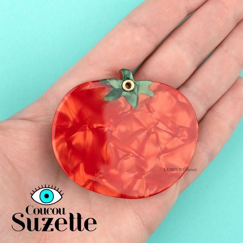 すぐ届く☆Coucou Suzette(ククシュゼット) Tomato トマト 手鏡 メイク