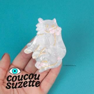 <img class='new_mark_img1' src='https://img.shop-pro.jp/img/new/icons29.gif' style='border:none;display:inline;margin:0px;padding:0px;width:auto;' />ϤCoucou Suzette(奼å) White Cat ۥ磻 ǭ إå