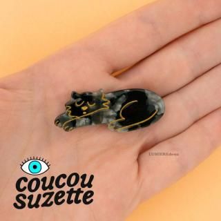 <img class='new_mark_img1' src='https://img.shop-pro.jp/img/new/icons29.gif' style='border:none;display:inline;margin:0px;padding:0px;width:auto;' />ϤCoucou Suzette(奼å) Black Cat ʥͥ ǭ ߥ˥إå