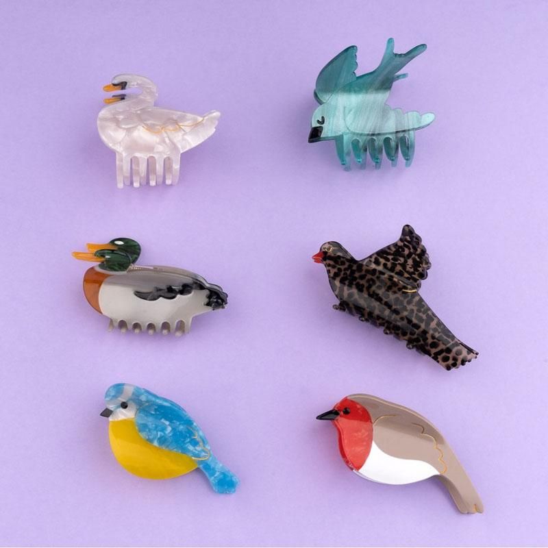 【新品未使用】Coucou Suzette ヘアクリップ 7点まとめうり すぐ届く☆Coucou Suzette(ククシュゼット) Swan スワン 白鳥