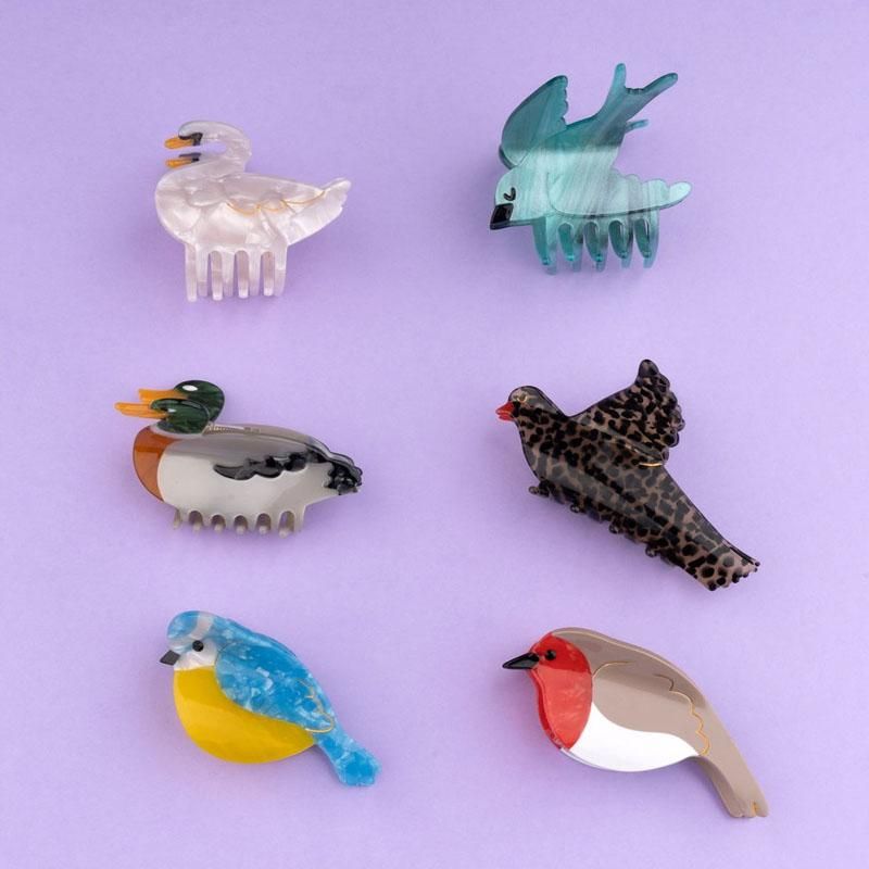 【新品未使用】Coucou Suzette ヘアクリップ 7点まとめうり Coucou Suzette】Blue Tit Bird ヘアクリップ | goldandb
