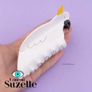 白鳥　ヘアクリップ　LOU DE BETOLY 白鳥ヘアクリップLOU DE BETOLY