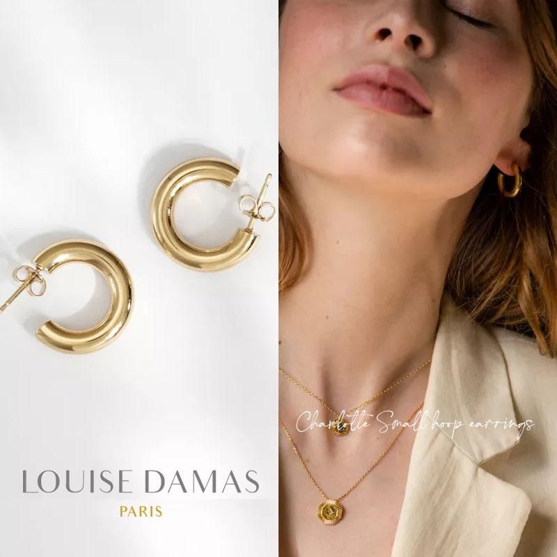 LOUISE DAMAS(ルイーズダマス) ゴールド Charlotte スモール フープ ピアス