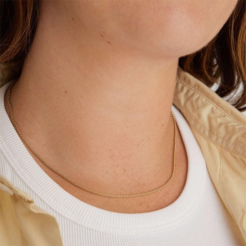 【MEJURI】 ヴェルメイユ リンク ネックレス 関税・送料込 14kgf, 18k vermeil -kiss XOXO- ネックレス ヴェルメイユ