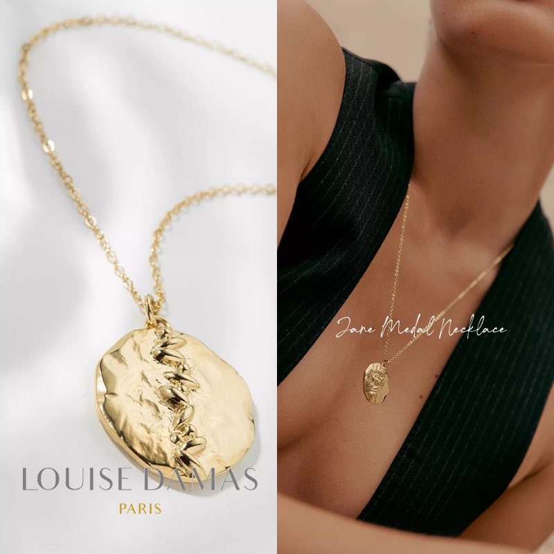 LOUISE DAMAS(ルイーズダマス) ゴールド Jane メダル ネックレス
