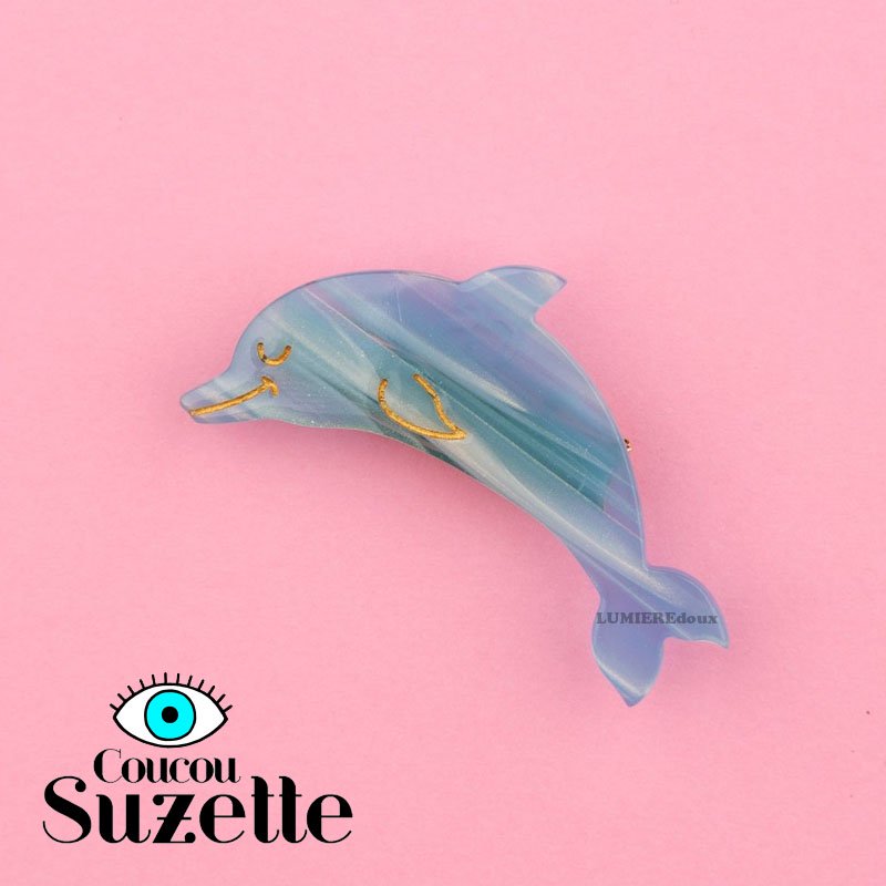 すぐ届く☆Coucou Suzette(ククシュゼット) Dolphin ミニイルカ ミニヘアクリップ