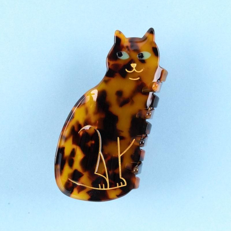 ぐでねこちゃんヘアクリップ　春×ミケ猫（オレンジ） すぐ届く☆Coucou Suzette(ククシュゼット) Bengal Cat ベンガル