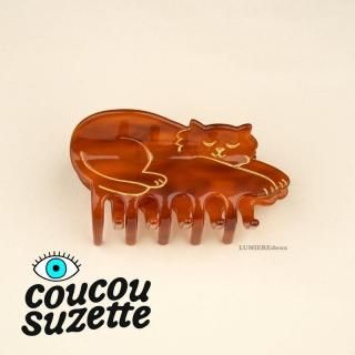 <img class='new_mark_img1' src='https://img.shop-pro.jp/img/new/icons5.gif' style='border:none;display:inline;margin:0px;padding:0px;width:auto;' />ϤCoucou Suzette(奼å) Brown Cat ֥饦 ǭ إå
