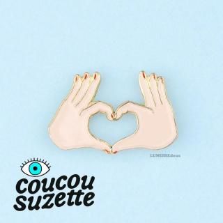 <img class='new_mark_img1' src='https://img.shop-pro.jp/img/new/icons47.gif' style='border:none;display:inline;margin:0px;padding:0px;width:auto;' />ϤCoucou Suzette(奼å) Love Pin ֥ϡ ԥХå