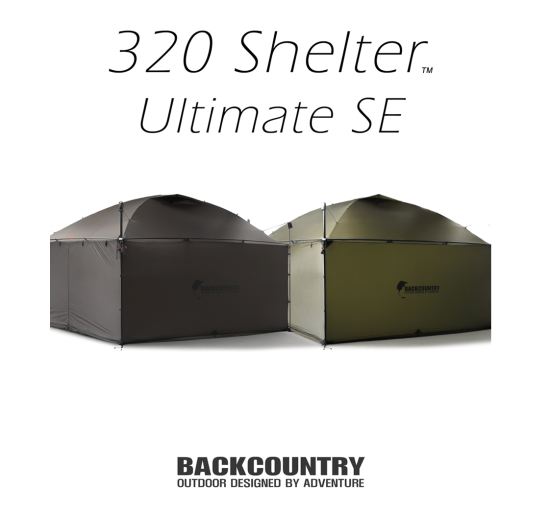 BackCountry 320 shelter チャコールブラック