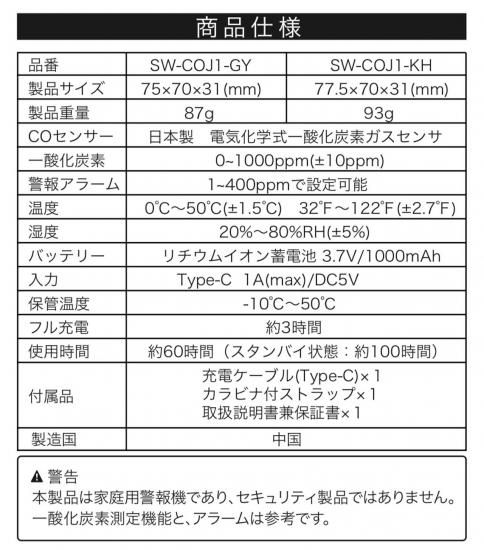 【10%OFF】一酸化炭素チェッカー2個セット 楽天市場】[2個セット] 一酸化炭素 警報器 チェッカー CO