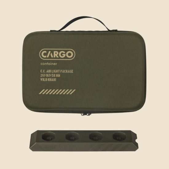 CARGO CONTAINER AIR LIGHT カーキ、ベージュ、ケース充電 CHARGING DOCK & EVA CASE - CAMPHILLS ONLINE SHOP