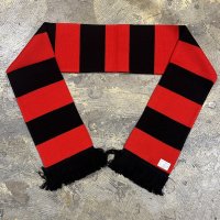 10offBORDER /Red and Black Bar Acrylic Football Scarf 10