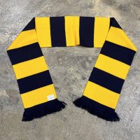 10offBORDER /Navy and Yellow Bar Acrylic Football Scarf 7