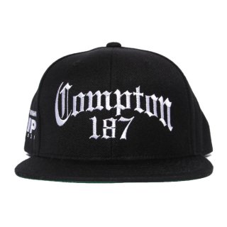 COMPTON 187 SNAPBACK CAP【BLACK】