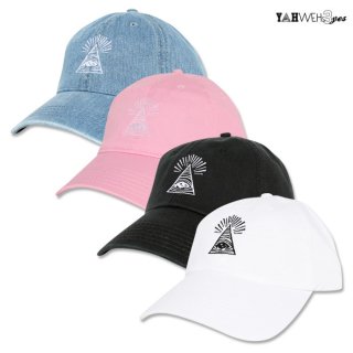 ڥ᡼бYAHWEHS EYES STRAP BACK CAPWHITE/BLACK/PINK/DENIM BLUEۡEYE