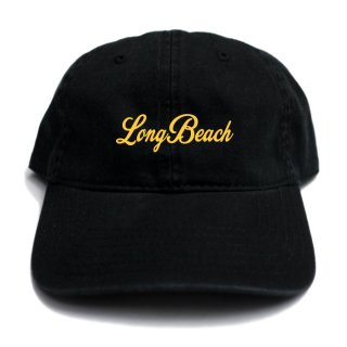 【メール便対応】LONG BEACH STRAPBACK CAP【BLACK】【CITY CAP】