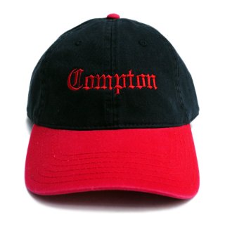 【メール便対応】COMPTON STRAPBACK CAP【BLACK×RED】【CITY CAP】