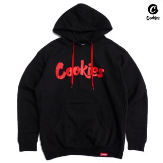 ̵COOKIES ORIGINAL LOGO HOODIEBLACKRED