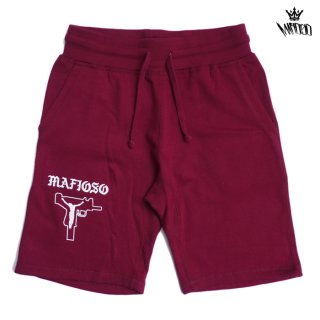 <img class='new_mark_img1' src='https://img.shop-pro.jp/img/new/icons24.gif' style='border:none;display:inline;margin:0px;padding:0px;width:auto;' />軻MAFIOSO CLOTHING UZI PRAYERS SWEAT SHORTSMAROON