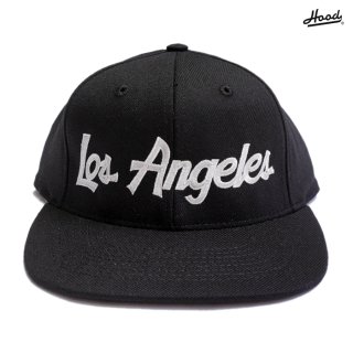 【送料無料】HOOD HAT LOS ANGELES SNAPBACK CAP【BLACK】