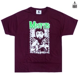<img class='new_mark_img1' src='https://img.shop-pro.jp/img/new/icons24.gif' style='border:none;display:inline;margin:0px;padding:0px;width:auto;' />【SALE★50%OFF】FOR THE HOMIES MISFITS Tシャツ【MAROON】