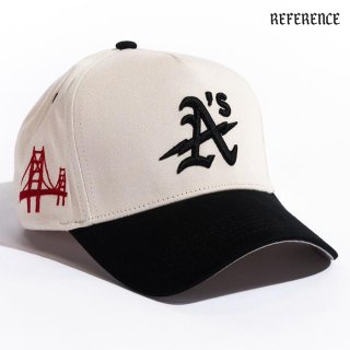 【送料無料】REFERENCE OAK SNAPBACK CAP【CREAM×BLACK】