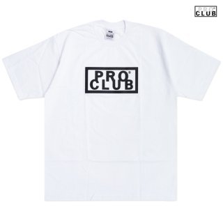 【送料無料】PRO CLUB BOX LOGO Tシャツ【WHITE】