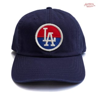 ̵AMERICAN NEEDLE HEPCAT STRAP BACK CAP -LA ANGELS- NAVY