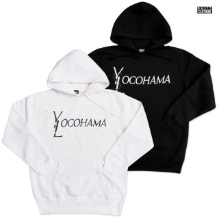 【送料無料】LOCOHAMA CLOTHING PULLOVER HOODIE【WHITE/BLACK】
