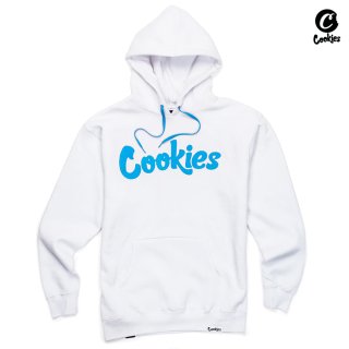 ̵COOKIES ORIGINAL LOGO HOODIEWHITEBLUE