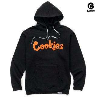 ̵饹1COOKIES ORIGINAL LOGO HOODIEBLACKORANGE