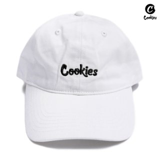 【送料無料★ラスト1点】COOKIES ORIGINAL LOGO STRAPBACK CAP【WHITE×BLACK】