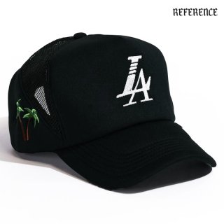 【送料無料】REFERENCE PARADISE TRUCKER CAP【BLACK】