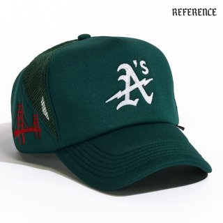 【送料無料】REFERENCE OAK TRUCKER CAP【DARK GREEN】